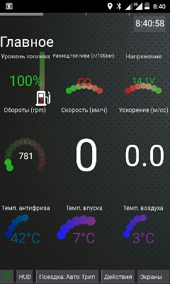 Темп. окружающей среды показывает +3